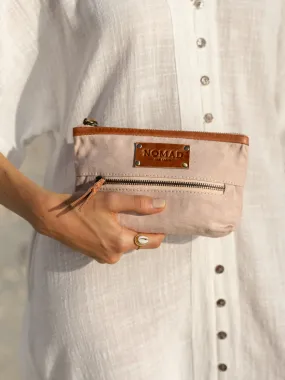 Avalon Canvas Clutch Tea Rose