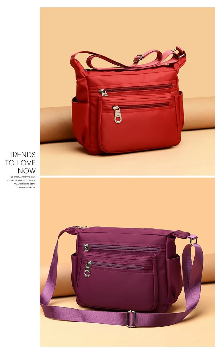 Bag for Middle-Aged Peopl One-Shoulder Versatile Nylon Cloth