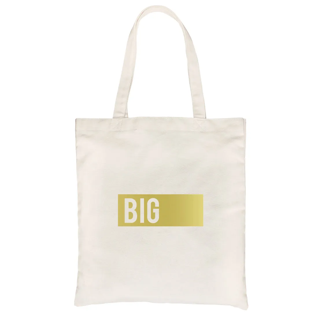 Big Little Boxed-GOLD Canvas Shoulder Bag Powerful Perfect Sorority