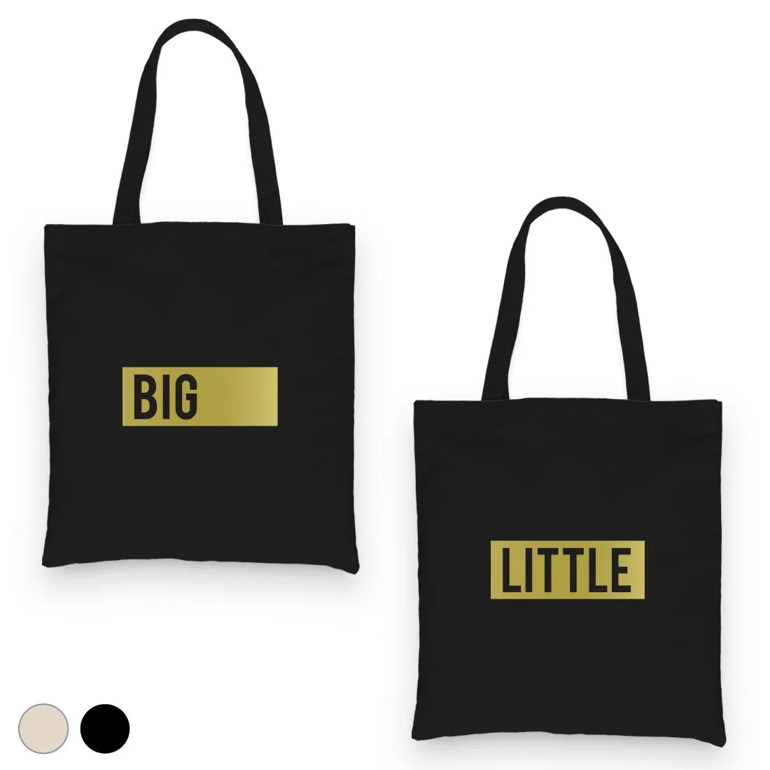 Big Little Boxed-GOLD Canvas Shoulder Bag Powerful Perfect Sorority