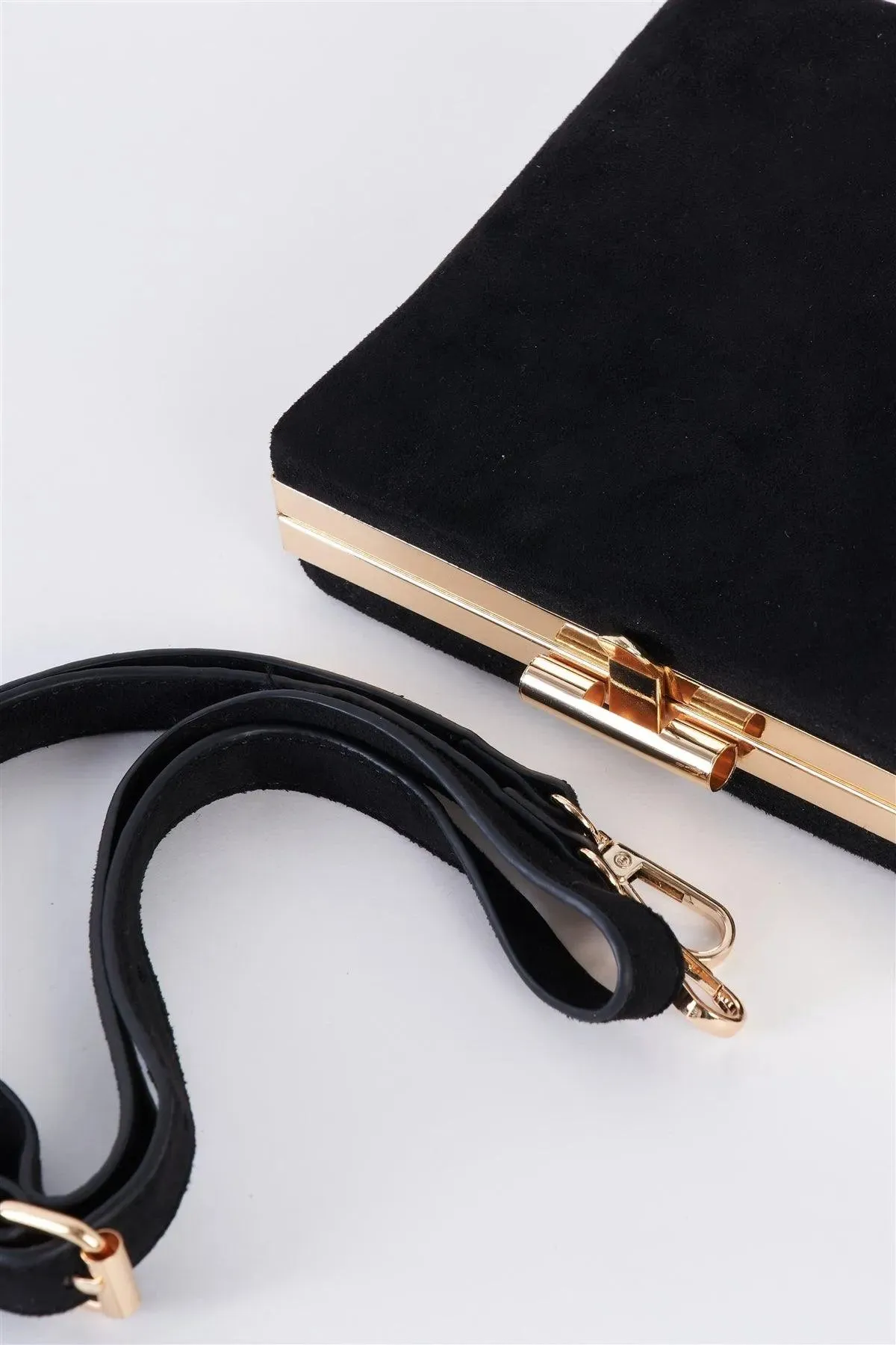 Black Chic Suede Clutch Bag /1 Bag