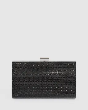 Black Frankii Hardcase Clutch Bag