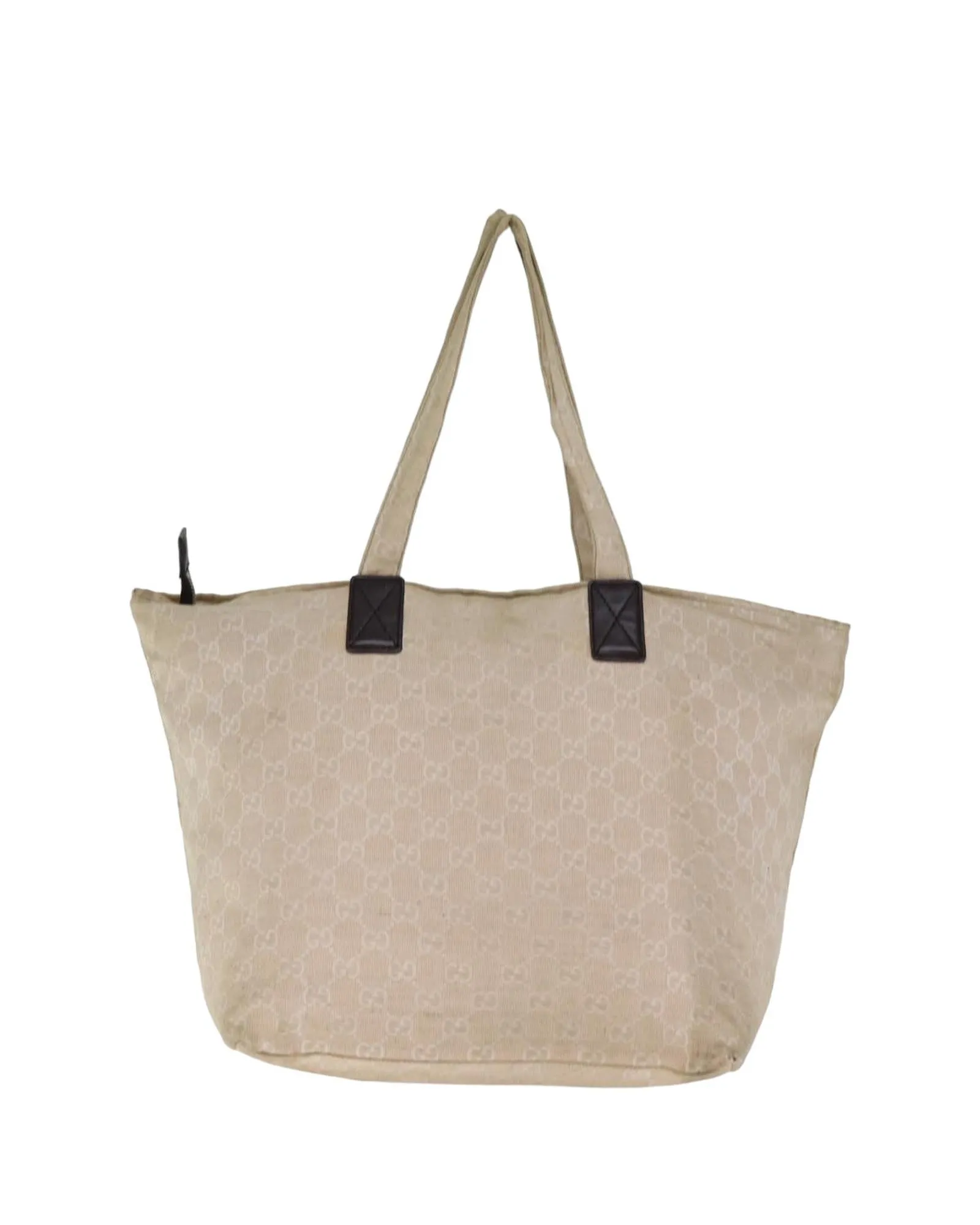 Canvas Tote Bag with Handle and Rubbing Detail