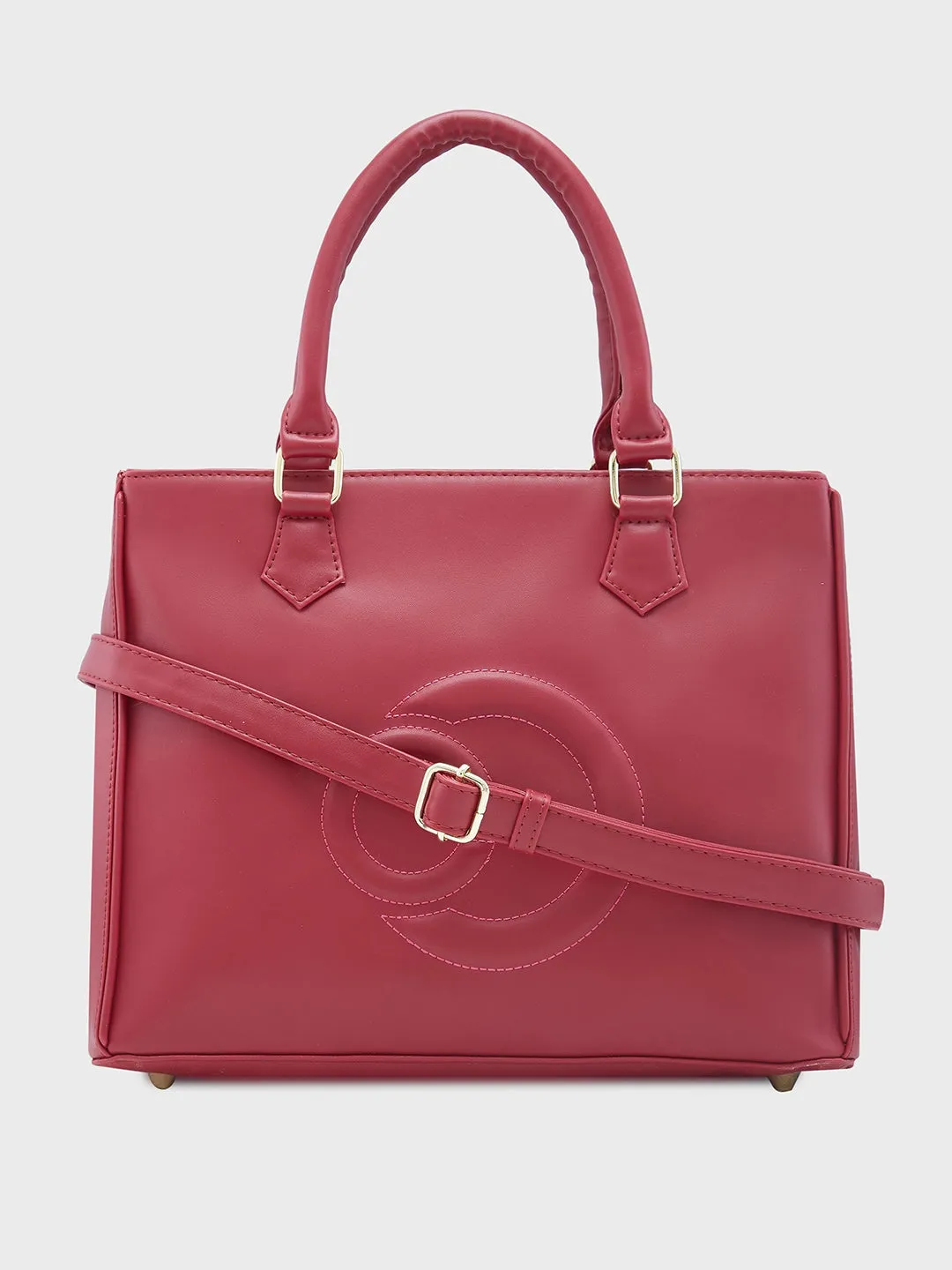 Caprese Dora Satchel Large Burgundy