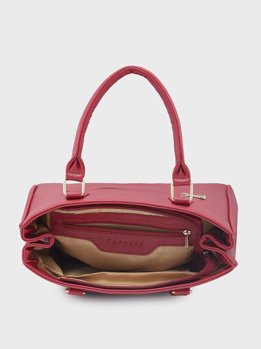 Caprese Dora Satchel Large Burgundy