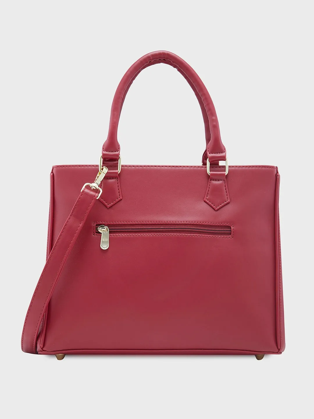 Caprese Dora Satchel Large Burgundy