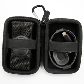 CASEMATIX Clip On Carry Case Compatible With Peloton Heart Rate Monitor Armband and Charging Adapter, Includes Case Only