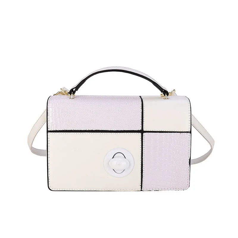 Celebrities Elegant Color Block Contrast Bags(6 Colors)