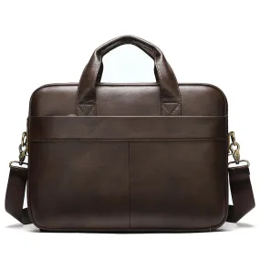 Classic Leather Business Briefcase for Men