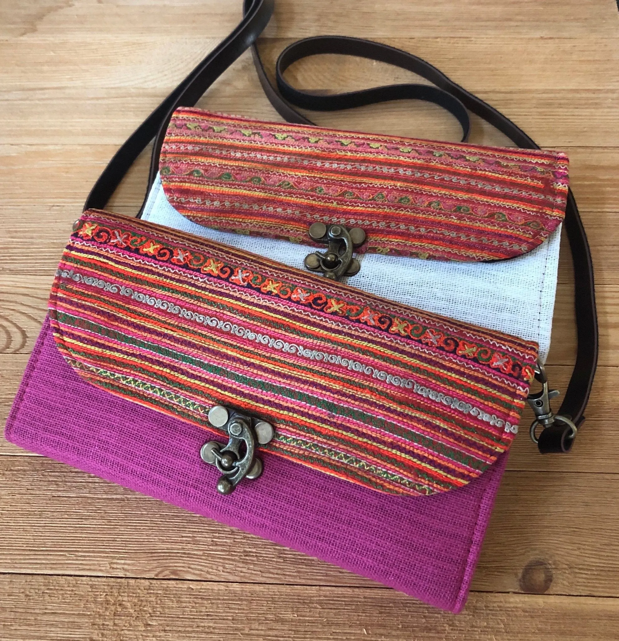 Colorful Bohemian Bag/Clutch - Embroidered Purse/Wallet