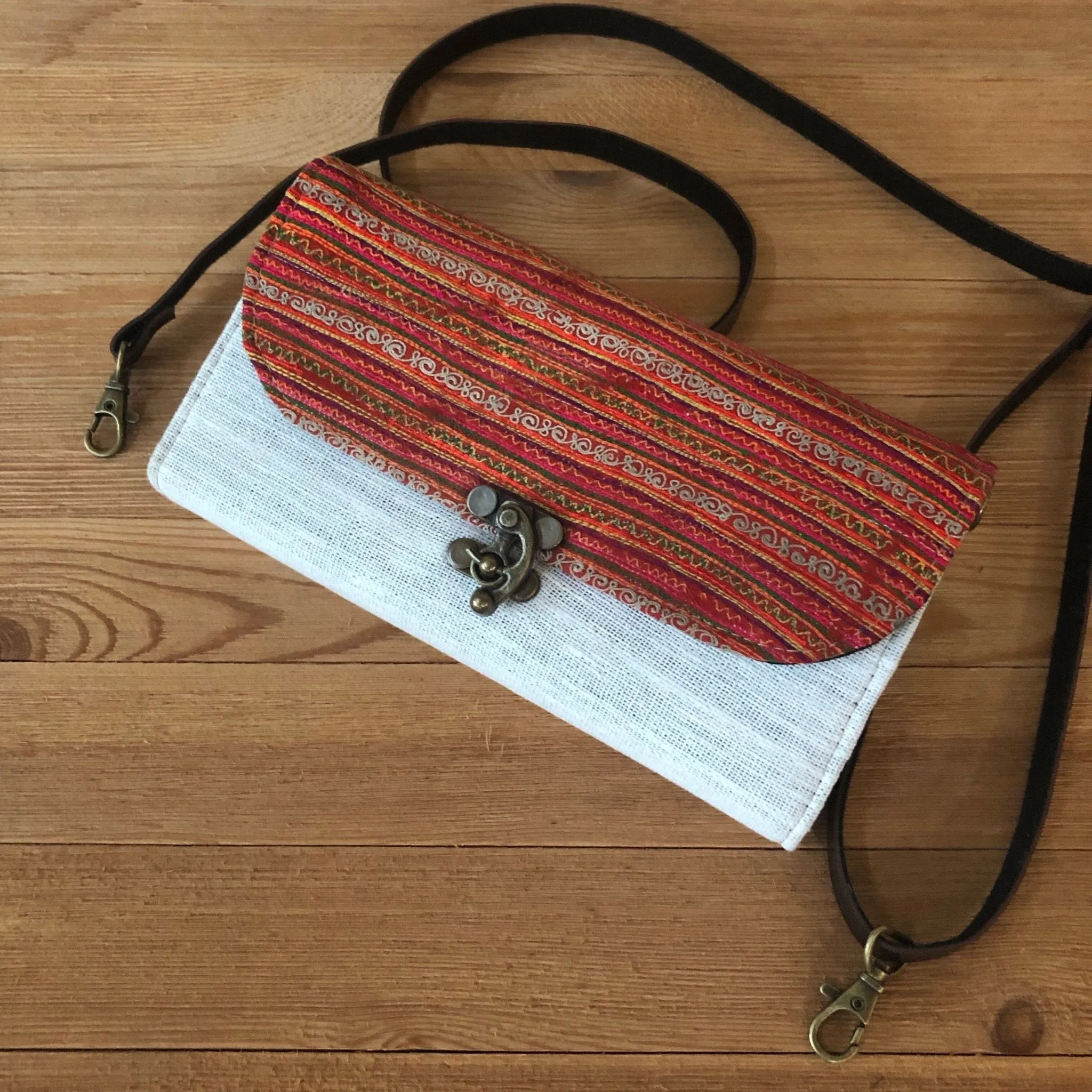 Colorful Bohemian Bag/Clutch - Embroidered Purse/Wallet