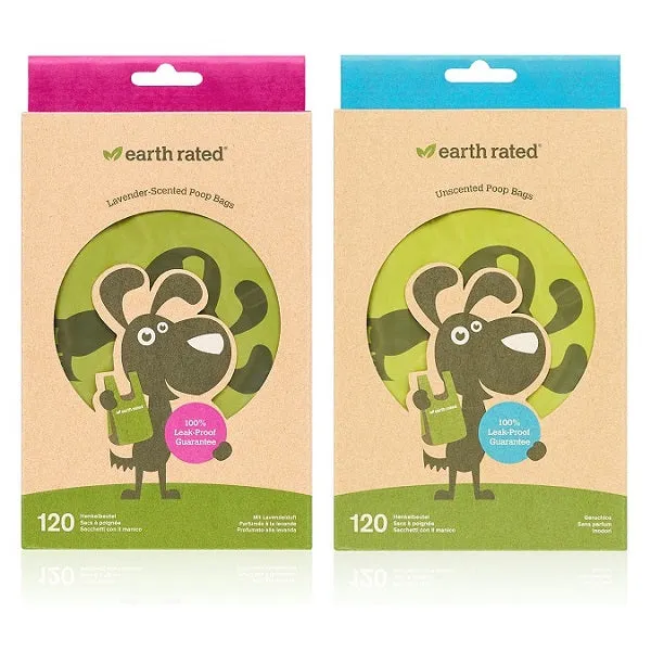 Earth Rated Easy-Tie Handle Waste Bags, 120 Count