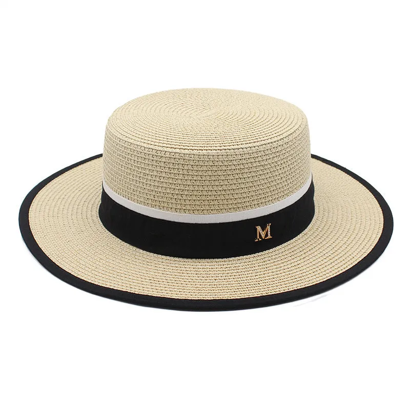 Elegant Straw Boater Hat