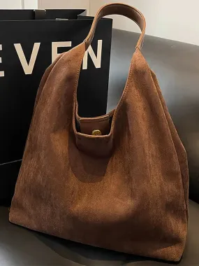 Elegant Suede Tote Bag