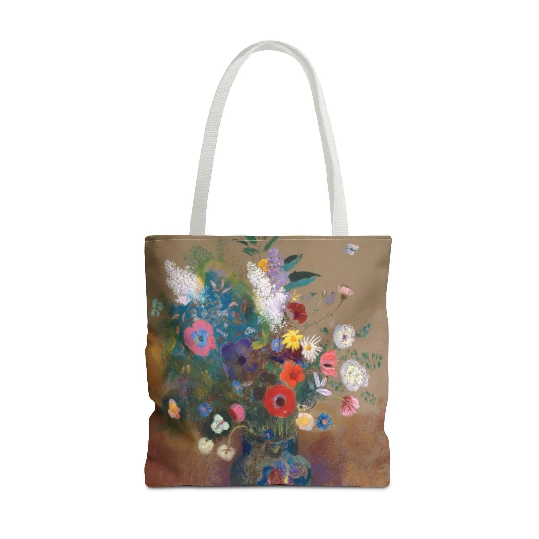 Floral Canvas Tote Bag - Artistic Shopper