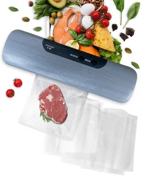 Food Preserver Vacuum Sealer with Bags, Gray