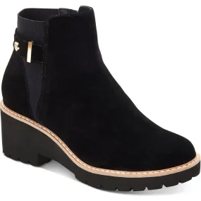 Giani Bernini Womens Vaass Suede Ankle Wedge Boots