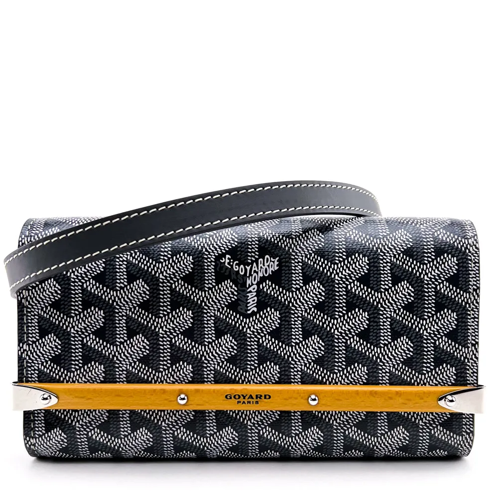 Goyard Grey Goyardine Monte Carlo Mini Case Bag With Strap