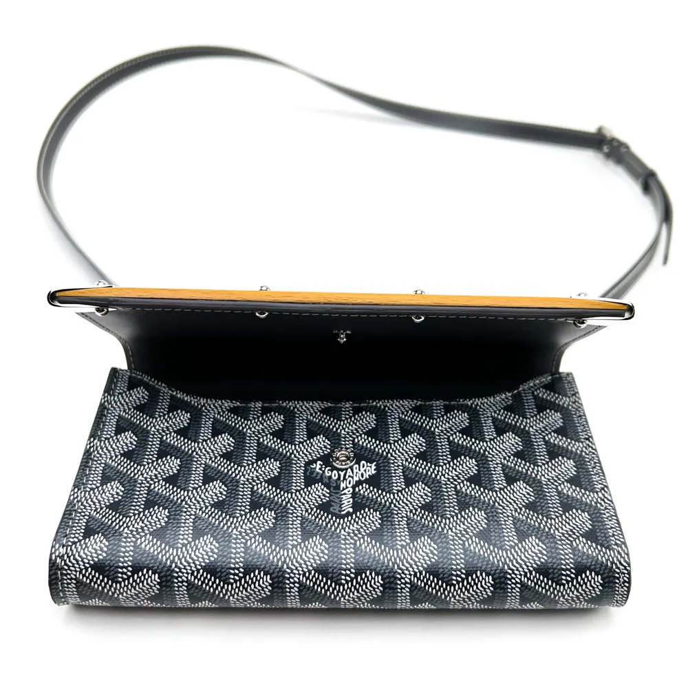 Goyard Grey Goyardine Monte Carlo Mini Case Bag With Strap