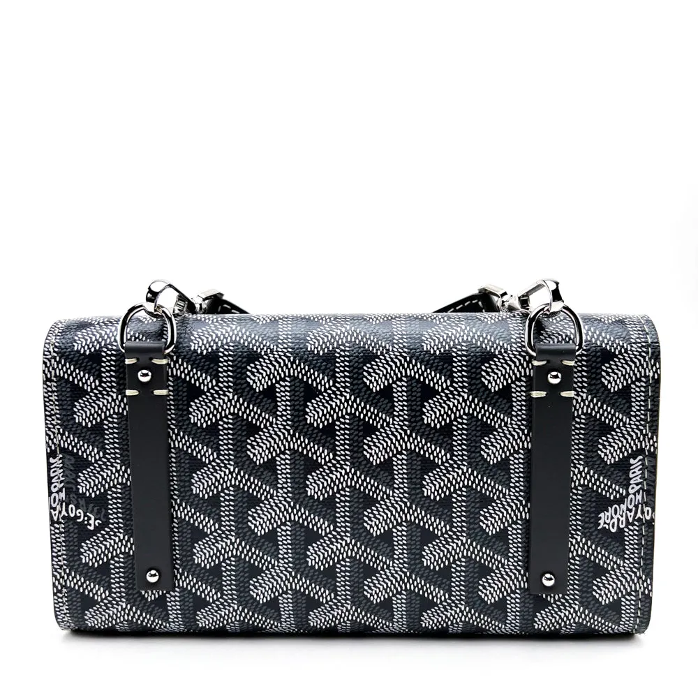 Goyard Grey Goyardine Monte Carlo Mini Case Bag With Strap