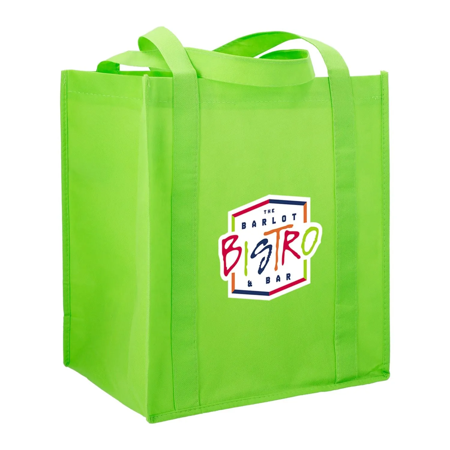 Hercules Non-Woven Grocery Tote - Lime Green