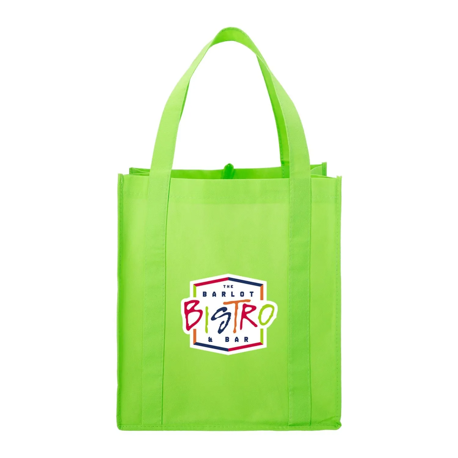 Hercules Non-Woven Grocery Tote - Lime Green