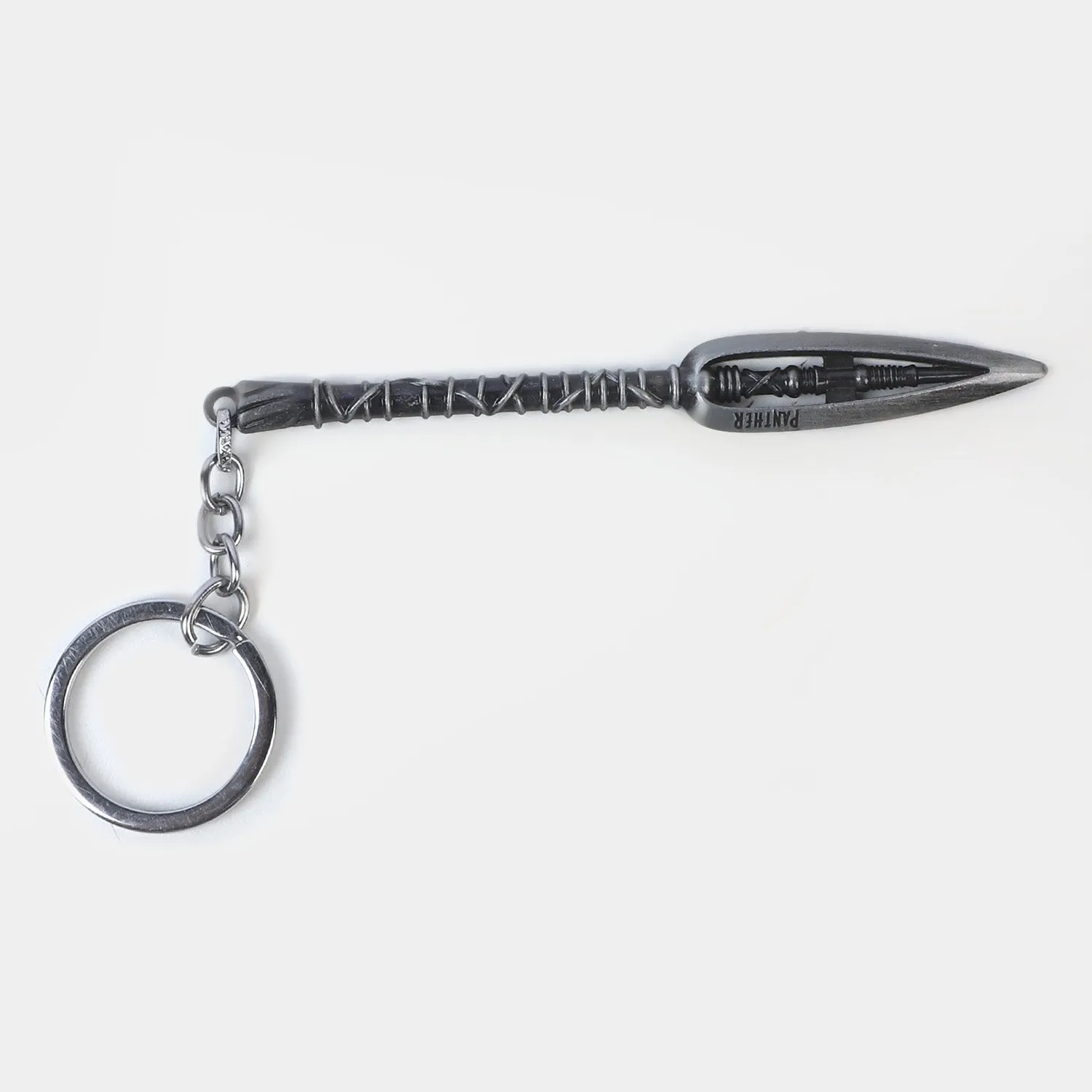 Hero Silver Spear Metal Keychain