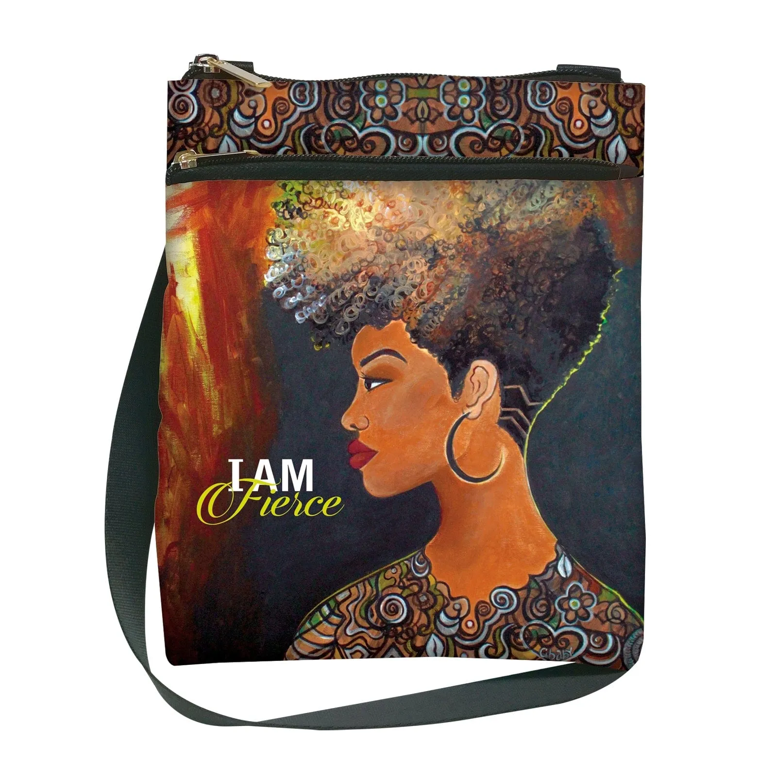 I am Fierce Crossbody Travel Purse