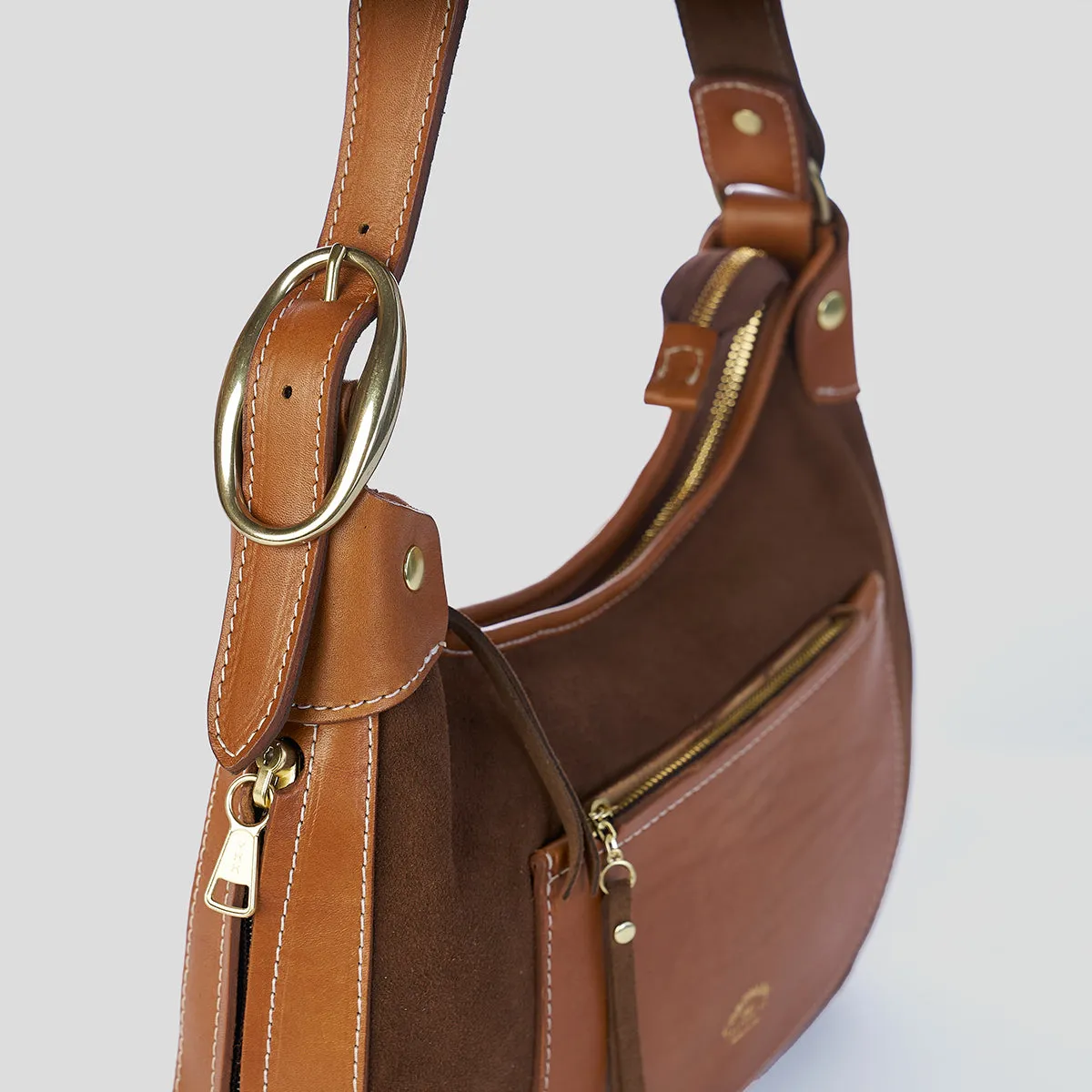 Jackie Hobo No.2 | Suede Brown x10