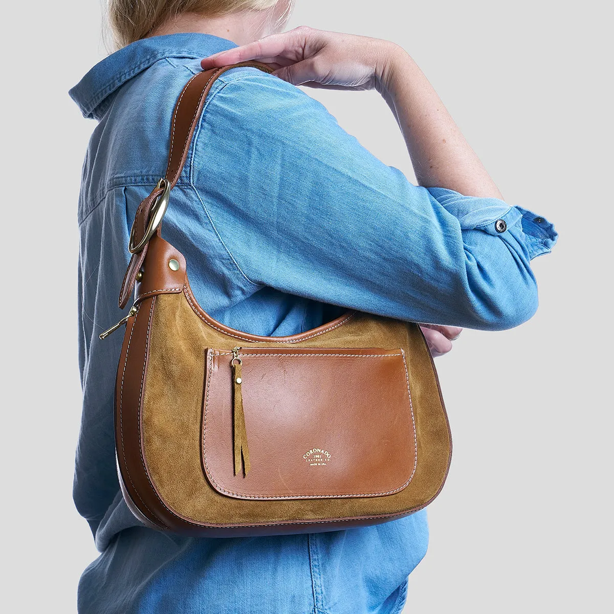 Jackie Hobo No.2 | Suede Brown x10