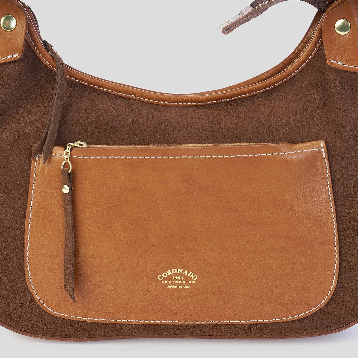 Jackie Hobo No.2 | Suede Brown x10