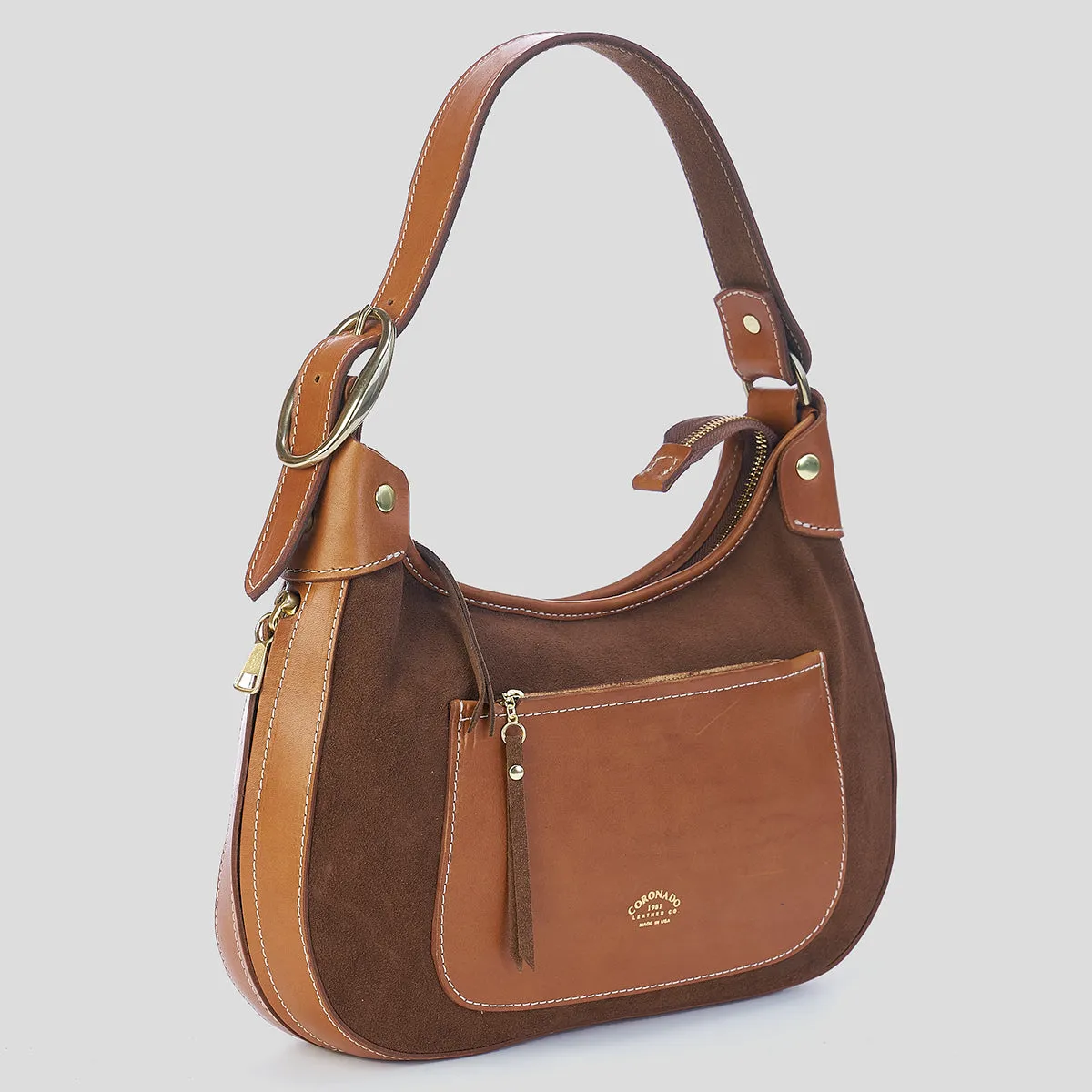 Jackie Hobo No.2 | Suede Brown x10