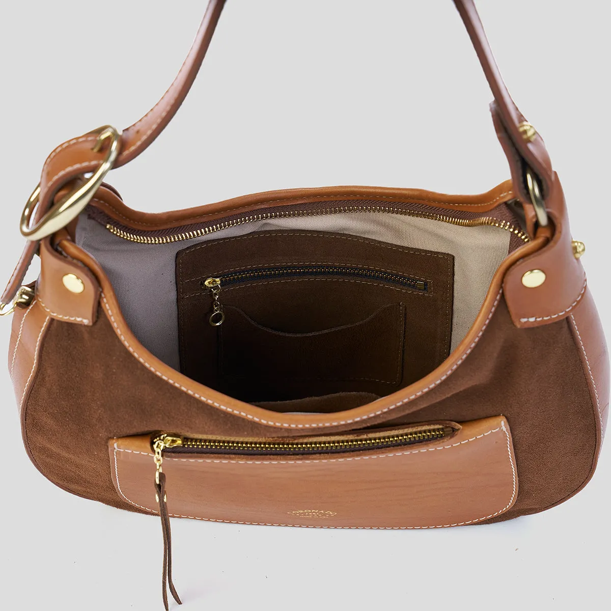 Jackie Hobo No.2 | Suede Brown x10