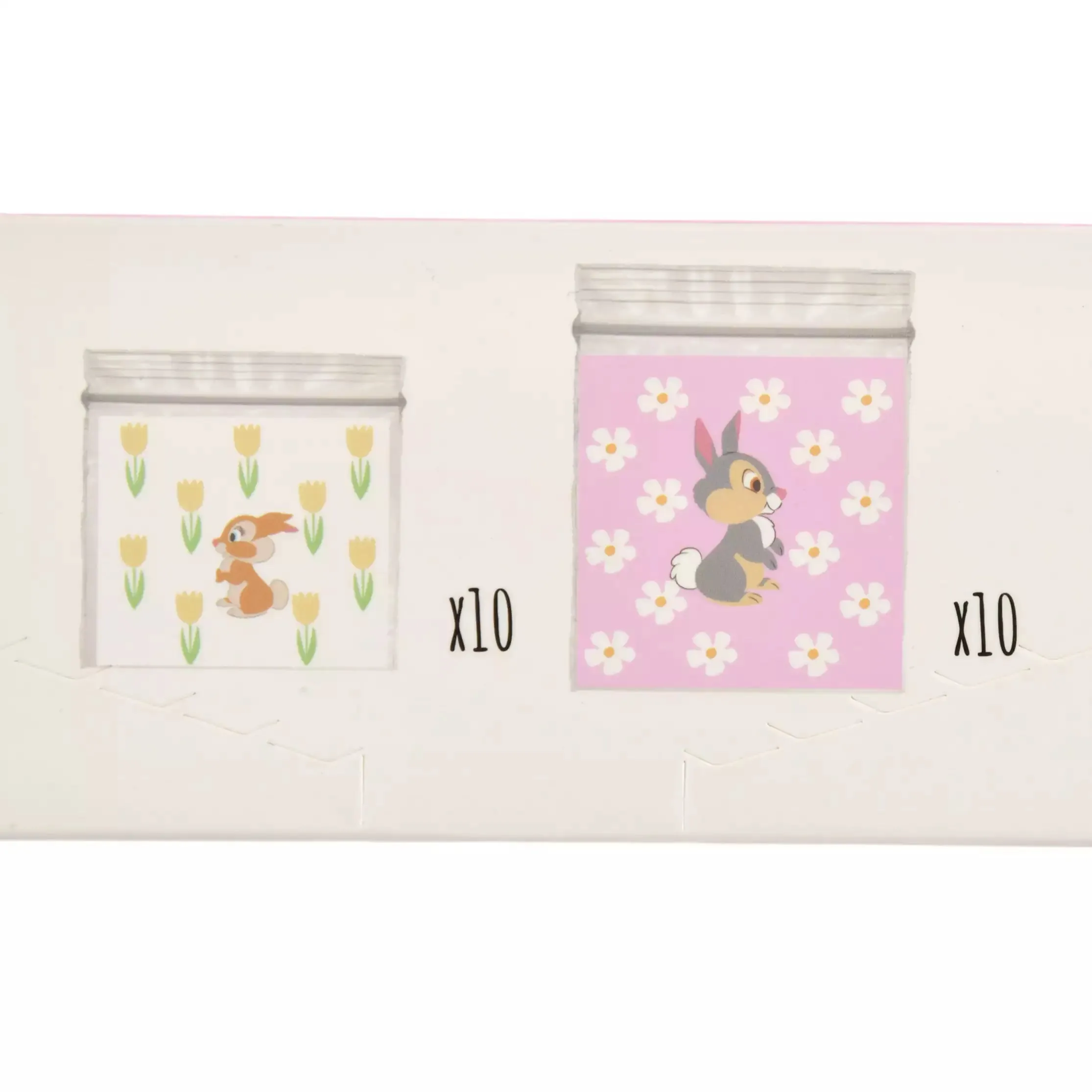 JDS - Miss Bunny & Thumper "Flowers" Zipper Bags