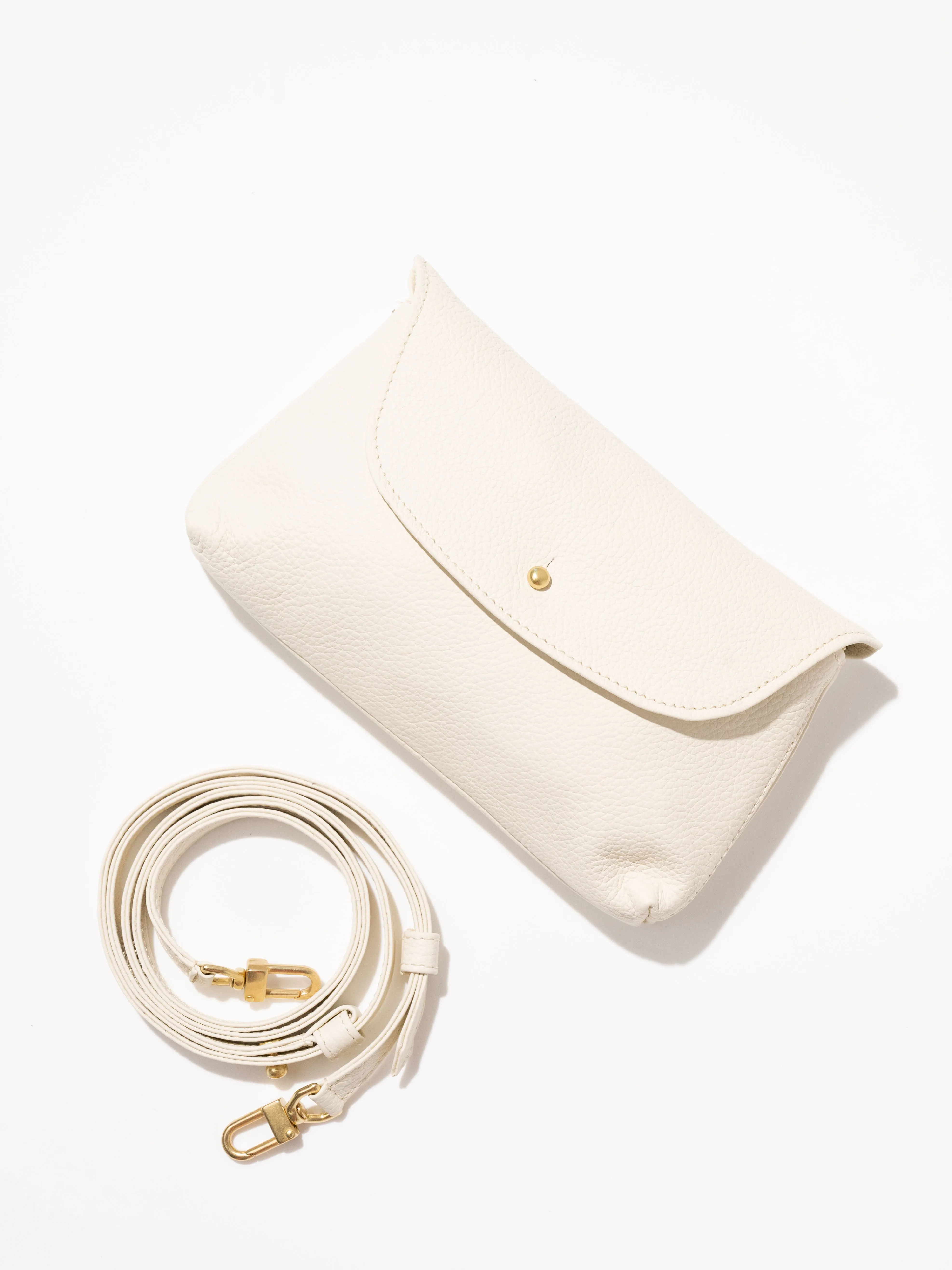 Kaanapali Crossbody - Milk Pebble Leather