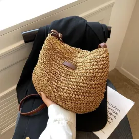 Knitted Straw Bags