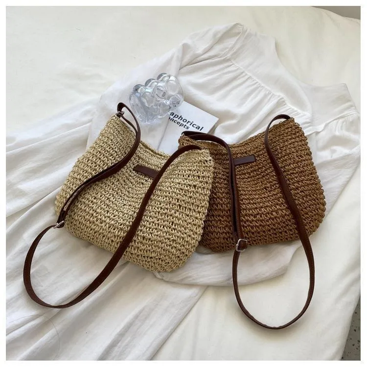 Knitted Straw Bags