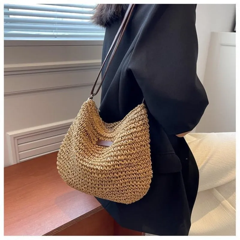 Knitted Straw Bags