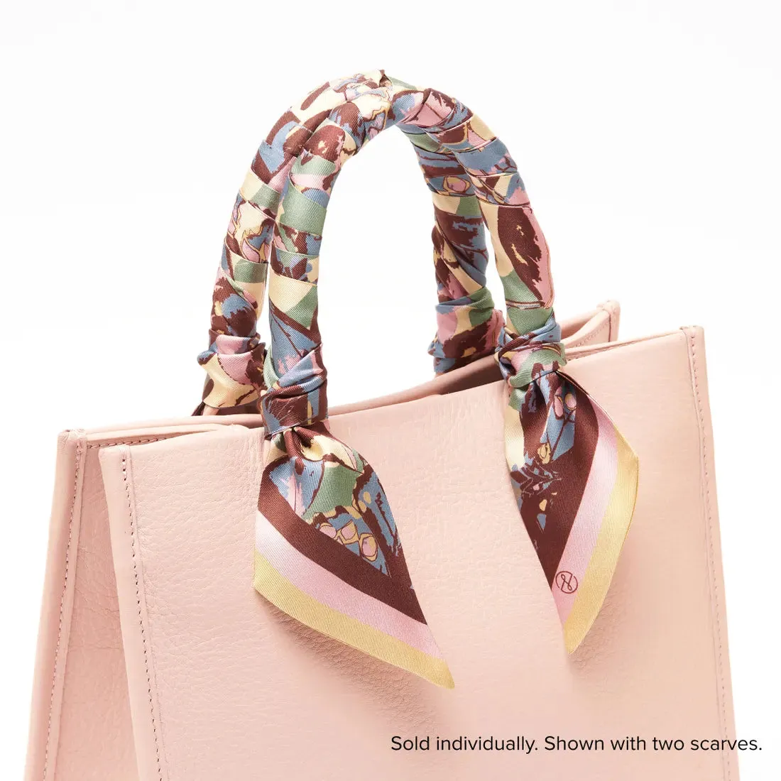 Lost Pattern x Leatherology Silk Twilly Scarf - Pastel