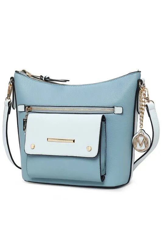 MKF Collection Serenity Color Block Crossbody Bag