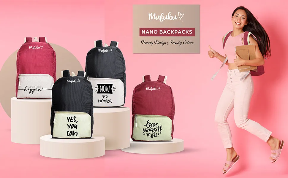 Nano Backpack 15 Ltr Now Or Never Pistachio Wine