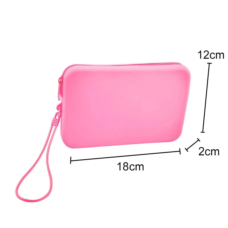 New Small Square Silicone Cosmetic Storage Bag