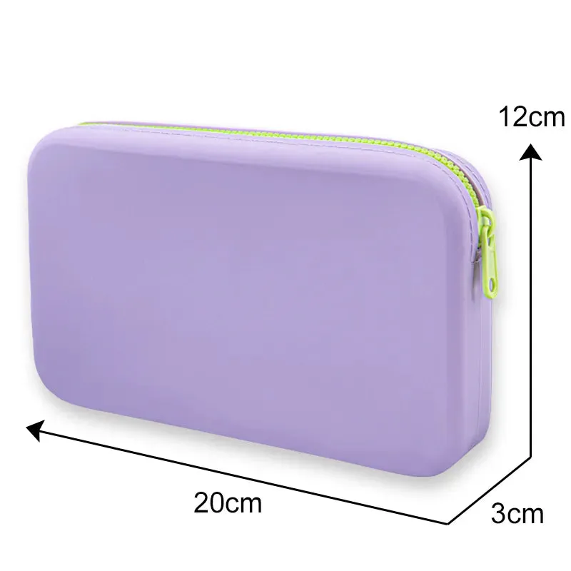 New Small Square Silicone Cosmetic Storage Bag