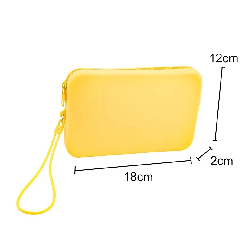 New Small Square Silicone Cosmetic Storage Bag