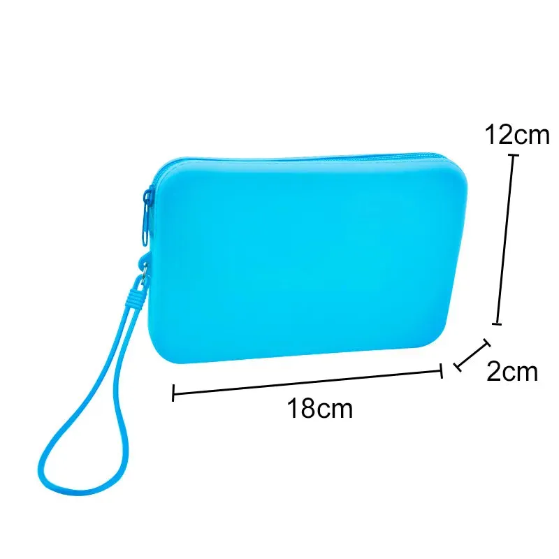 New Small Square Silicone Cosmetic Storage Bag