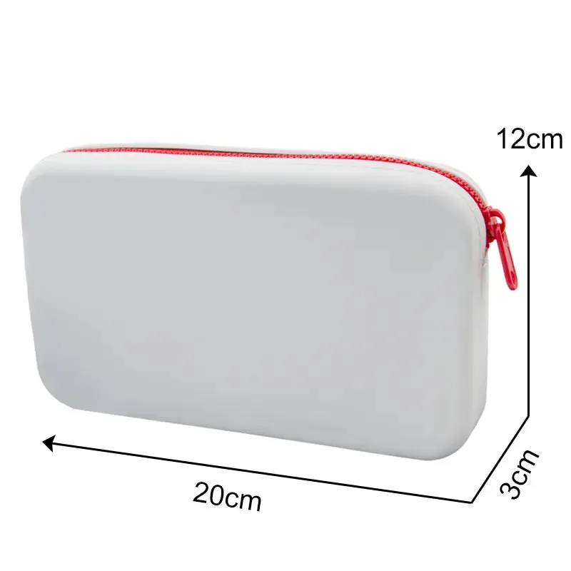 New Small Square Silicone Cosmetic Storage Bag