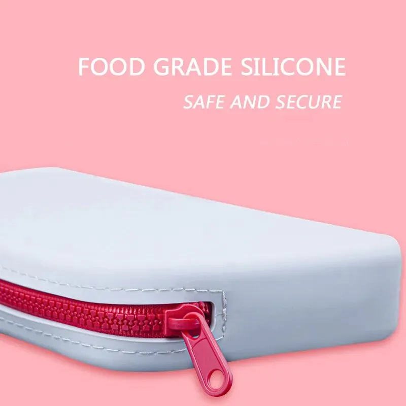 New Small Square Silicone Cosmetic Storage Bag