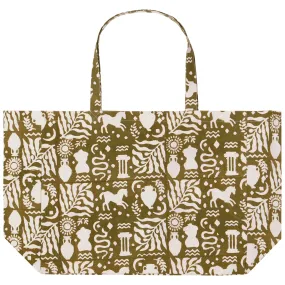 Olympus Block Print Tote Bag