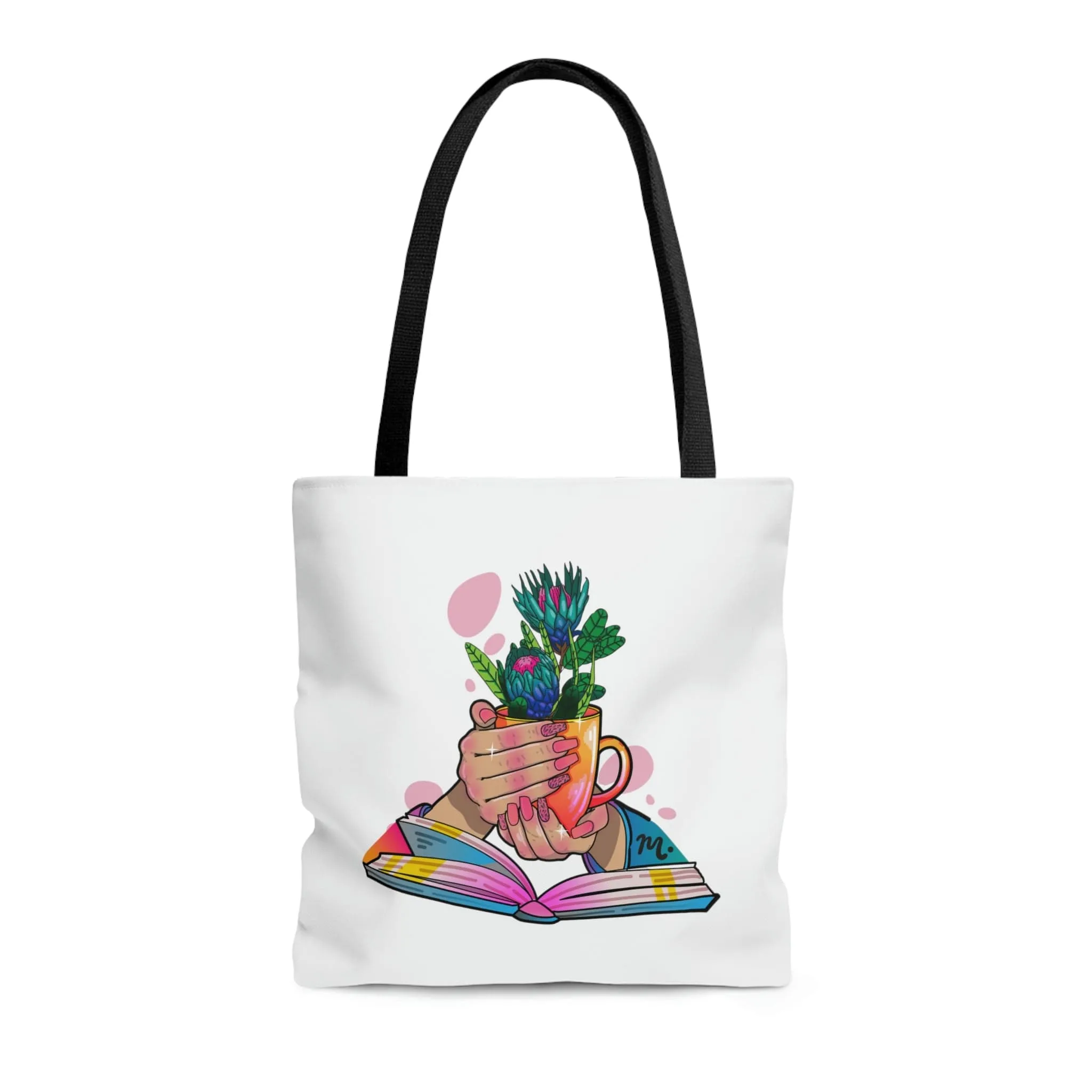 Plants, Books and Nails Tote Bag