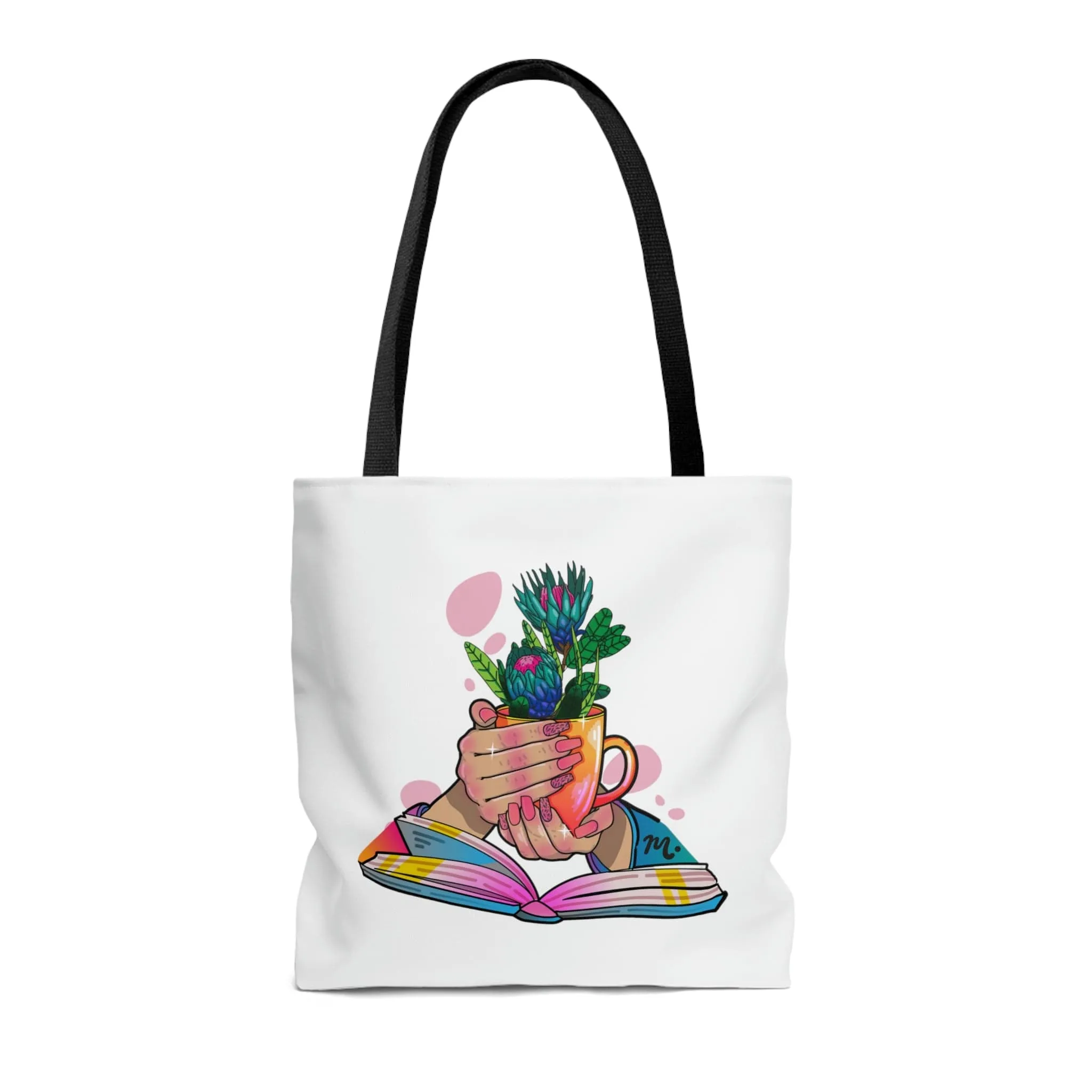 Plants, Books and Nails Tote Bag